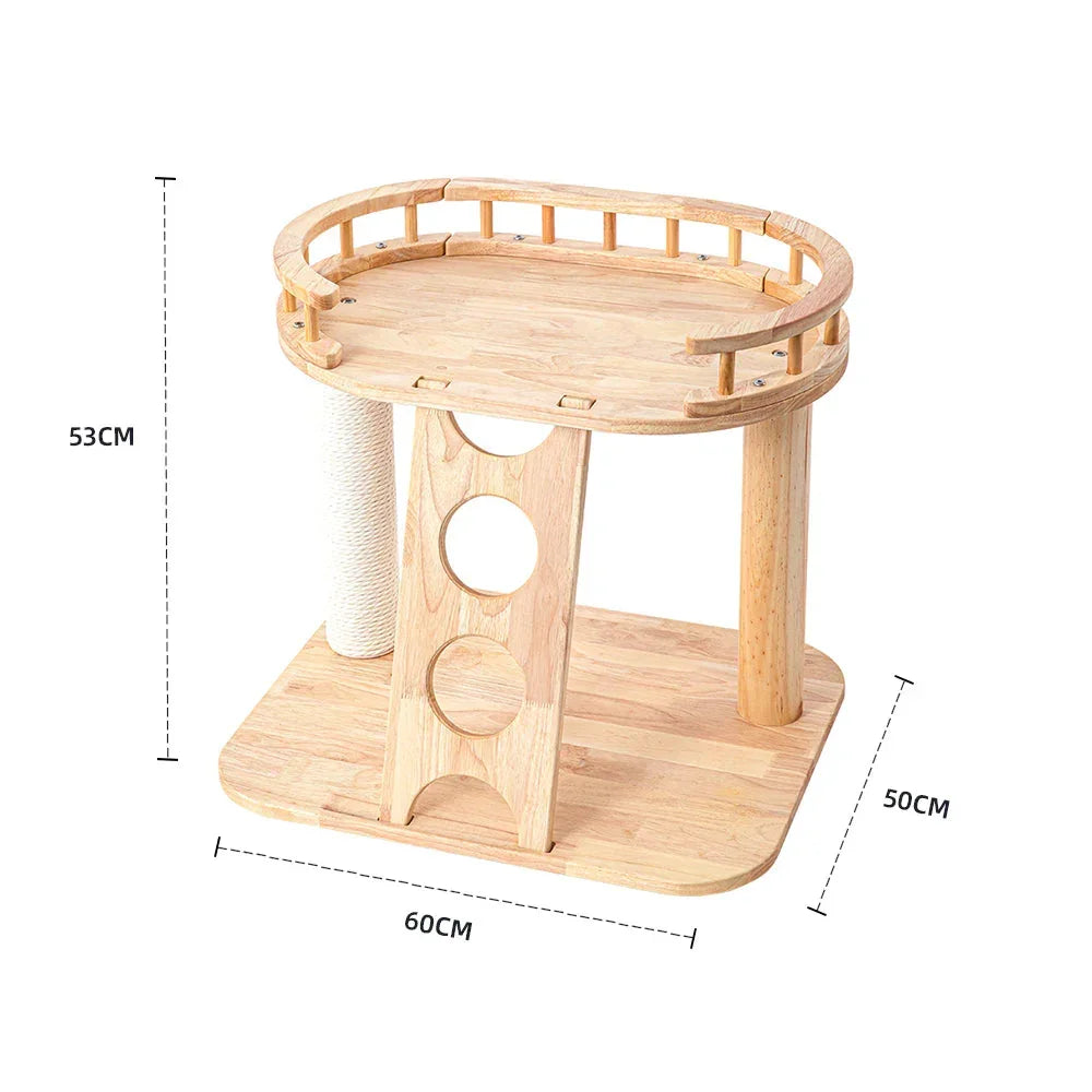 MZ Happy Steps Wooden Cat Tree - 53cm