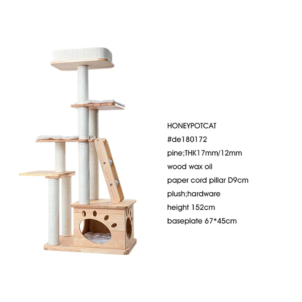 Elegant Wood Retreat - 146cm