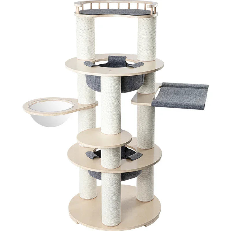 Harmony Wood Cat Tower - 168cm