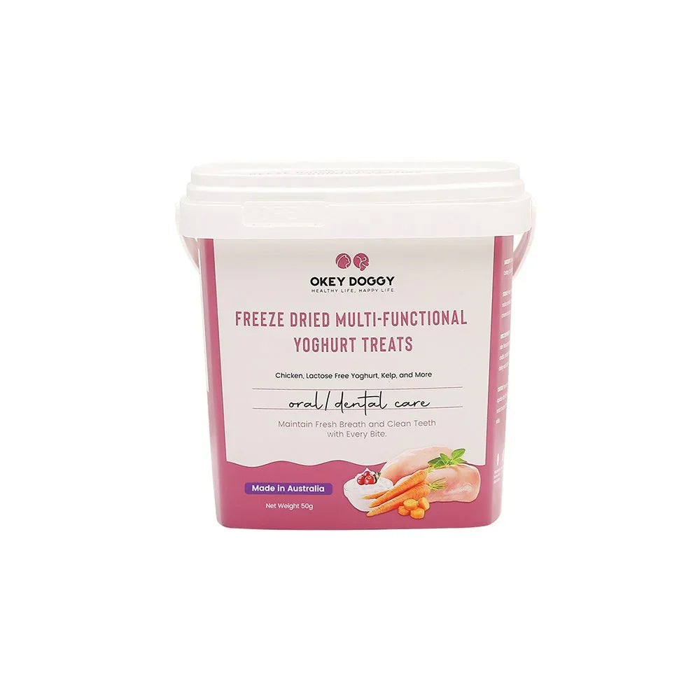 Freeze Dried Oral & Dental Care Multifunctional Yoghurt Pet Treats 50g