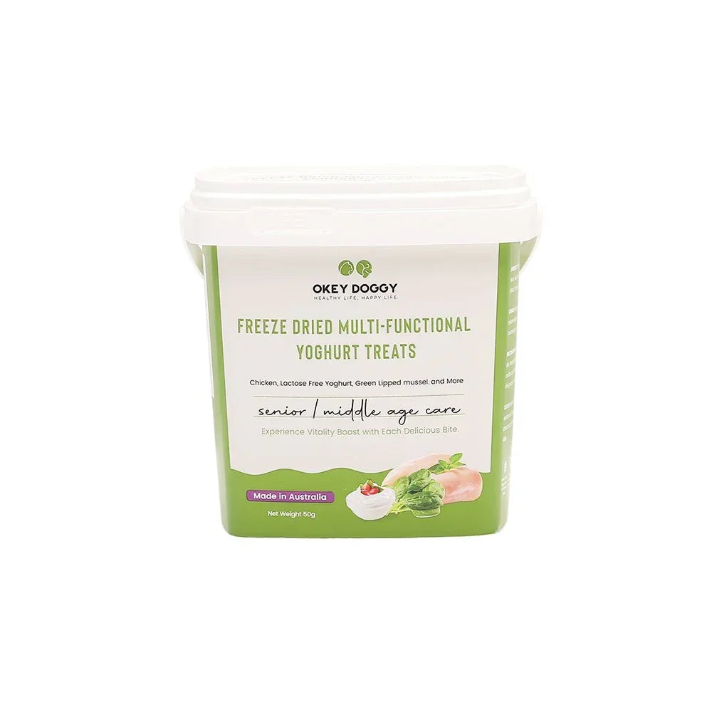 Freeze Dried Senior & Middle Age Care Multifunctional Yoghurt Pet Treats 50g
