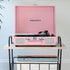 Crosley Cruiser Bluetooth Portable Turntable - Blush Pink + Crosley Entertainment Stand Bundle