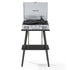 Crosley Cruiser Bluetooth Portable Turntable - Silver + Crosley Entertainment Stand Bundle