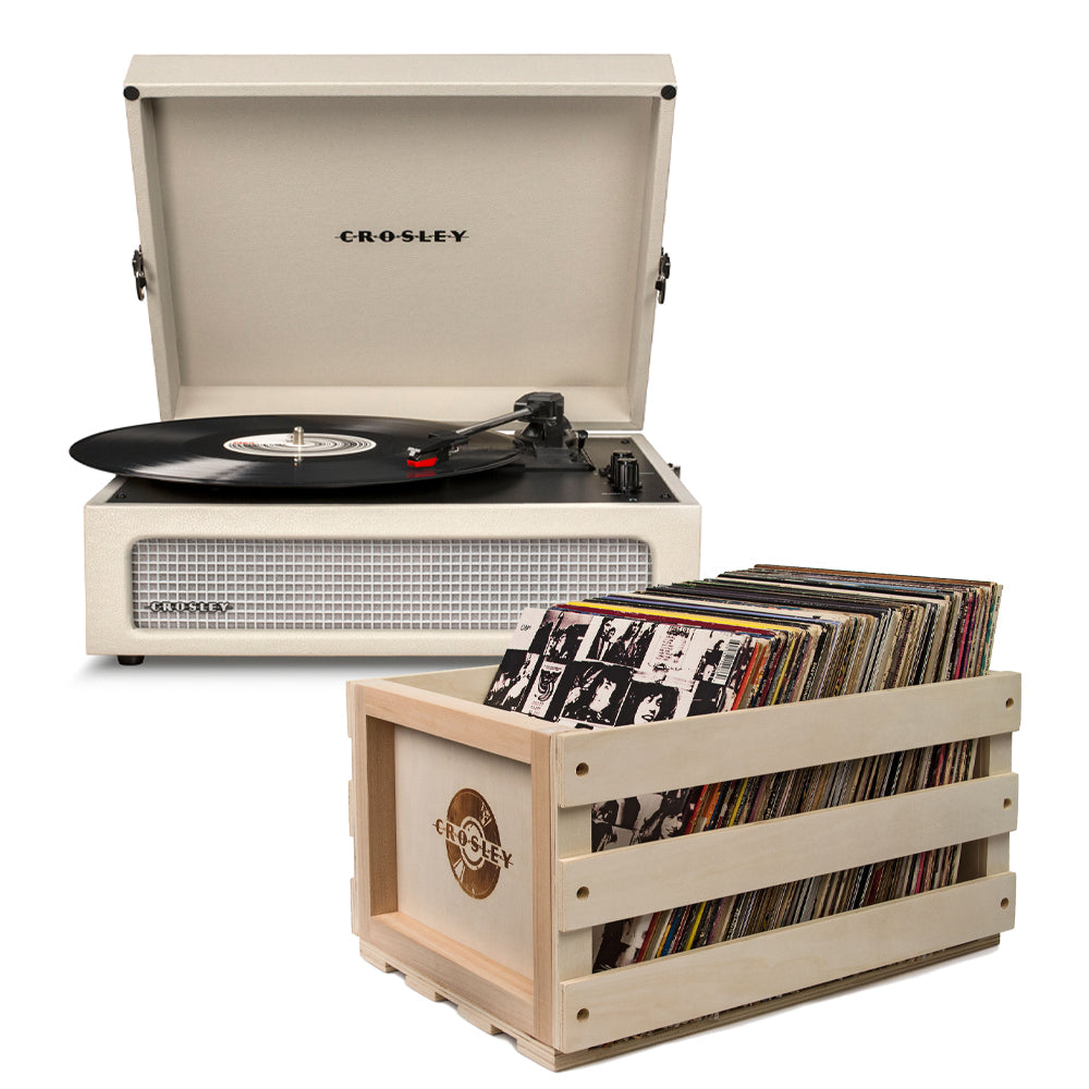 Voyager Dune - Bluetooth Portable Turntable  & Record Storage Crate