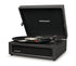 Voyager Bluetooth Portable Turntable - Black + Bundled  Record Storage Display Stand
