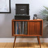 Voyager Bluetooth Portable Turntable - Black + Bundled  Record Storage Display Stand