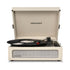Voyager Bluetooth Portable Turntable - Dune + Bundled  Record Storage Display Stand
