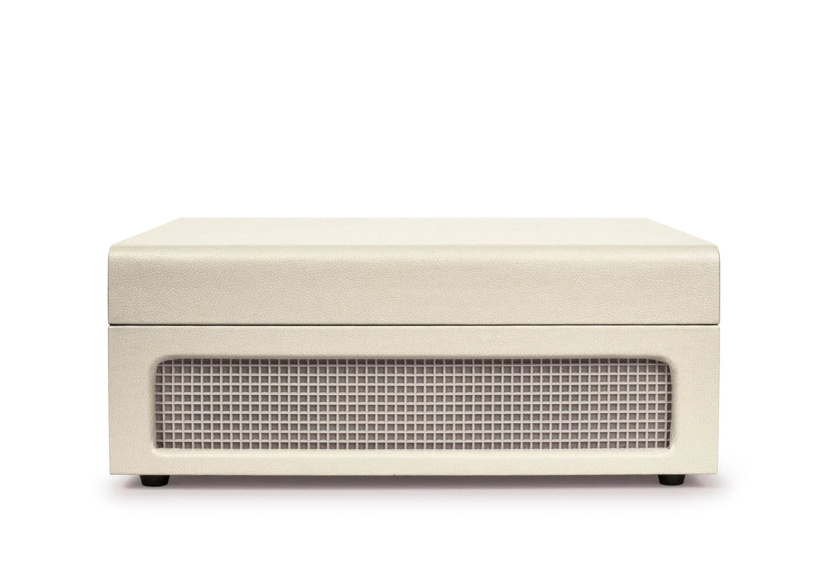 Voyager Bluetooth Portable Turntable - Dune + Bundled  Record Storage Display Stand