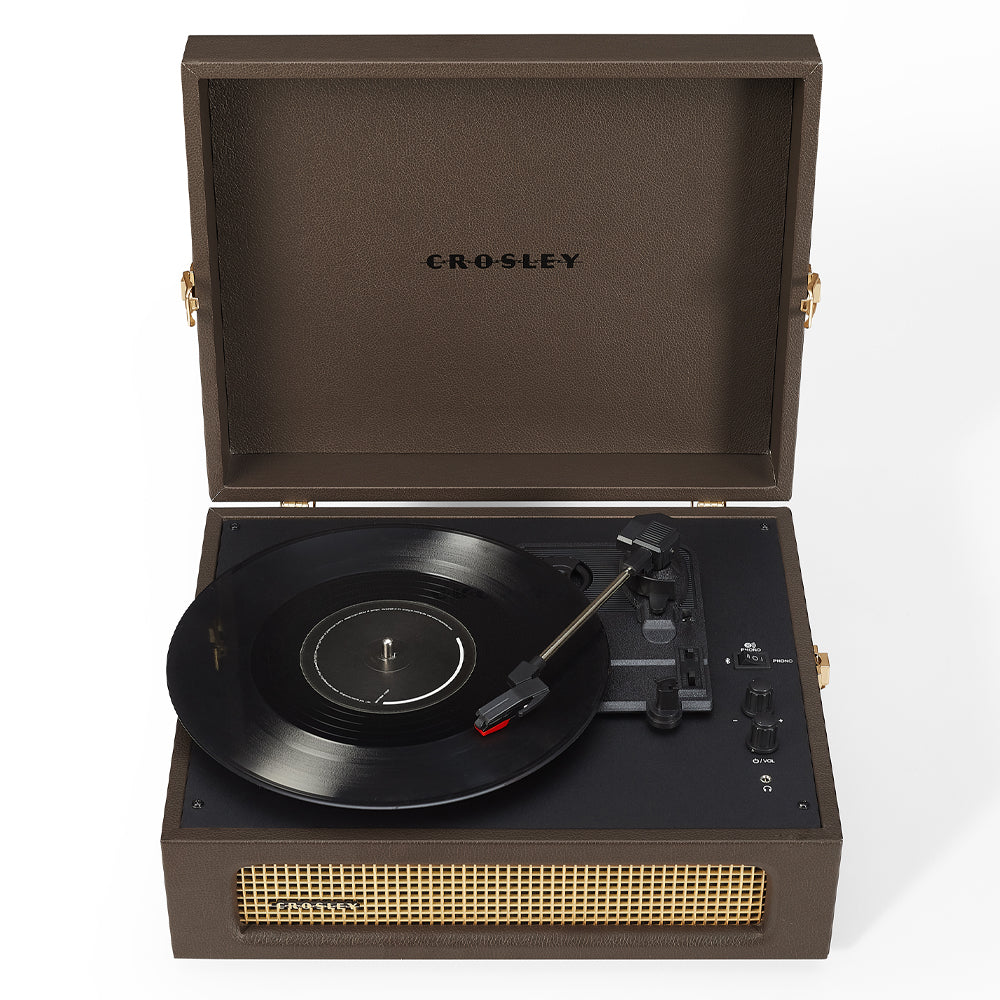 Voyager Bluetooth Portable Turntable - Cocoa