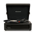Voyager Bluetooth Portable Turntable + Entertainment Stand Bundle - Black