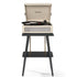 Voyager Bluetooth Portable Turntable + Entertainment Stand Bundle - Dune