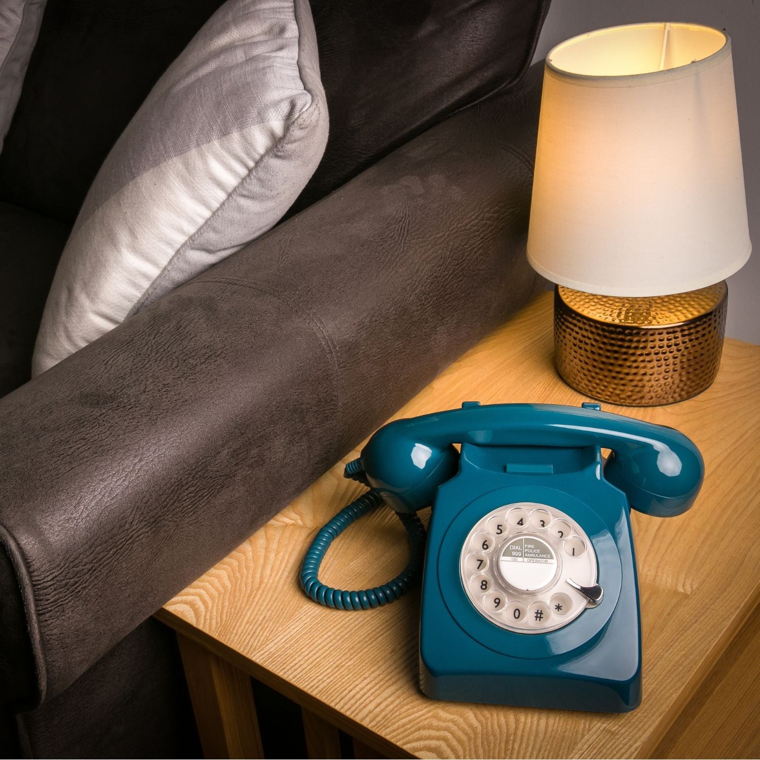 GPO Retro 746 Rotary Telephone - Azure Blue