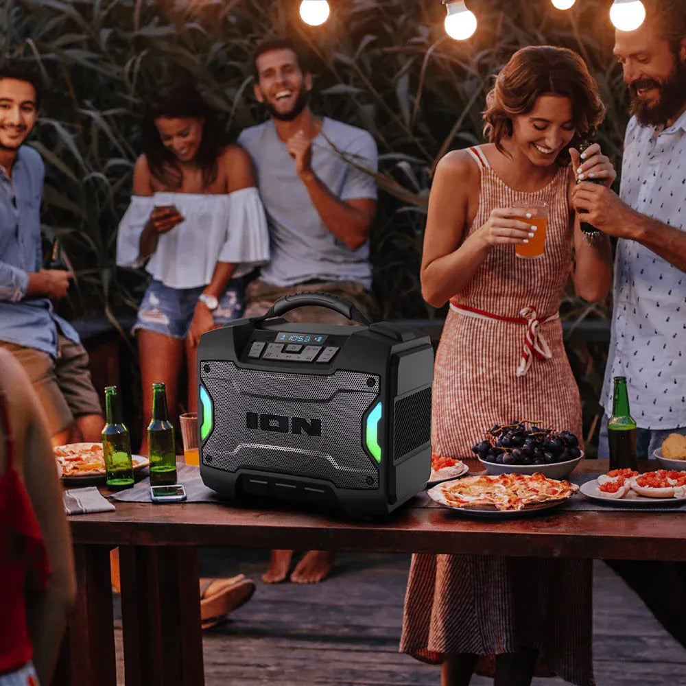 Tailgater TD Portable Bluetooth Speaker IPX5 Water Resistant LED Light