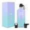 Iron Flask Narrow Mouth Bottle with Spout Lid, Cotton Candy, 64oz/1900ml