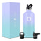 Iron Flask Narrow Mouth Bottle with Straw Lid, Cotton Candy, 64oz/1900ml