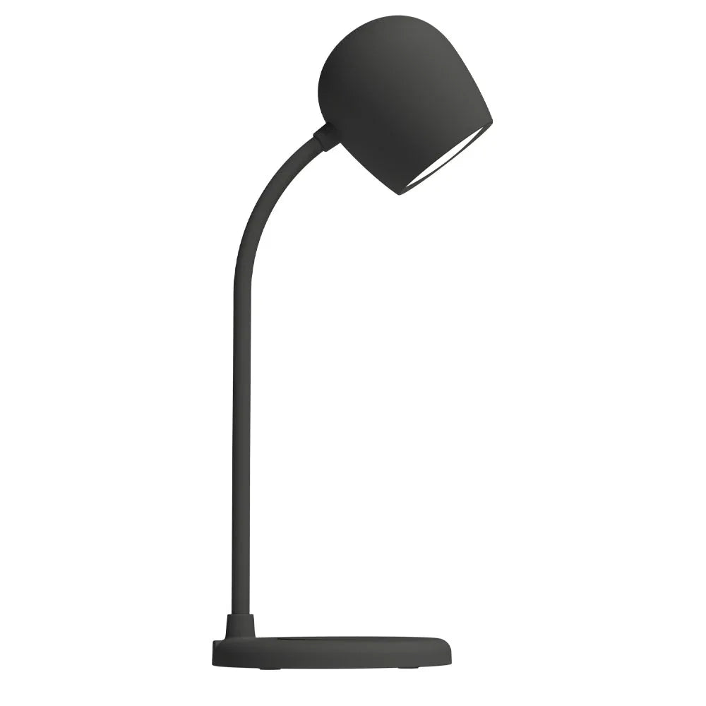 Ellie Lamp W/ Qi Charger And Bluetooth Speaker - Black