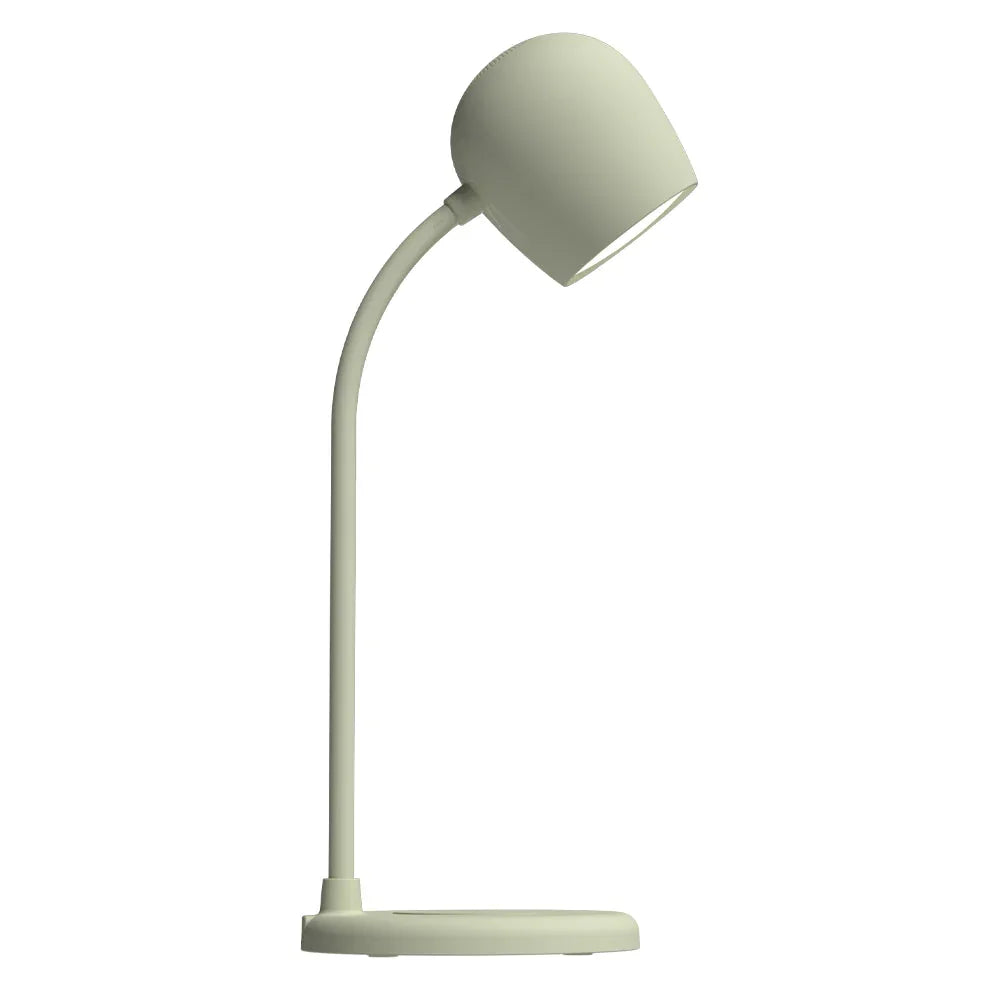 Ellie Lamp W/ Qi Charger And Bluetooth Speaker - Dusty Olive