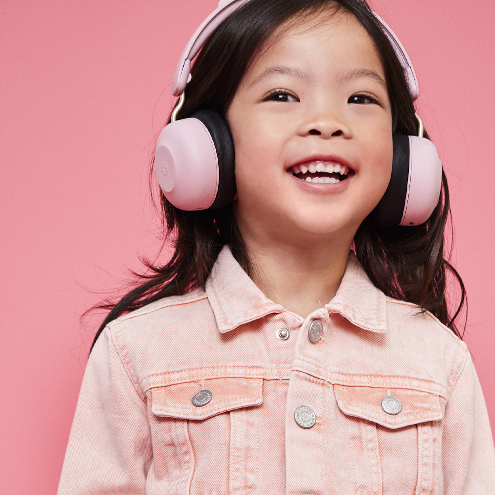 Kids Buzz Junior Bluetooth Headphones - Dusty Rose