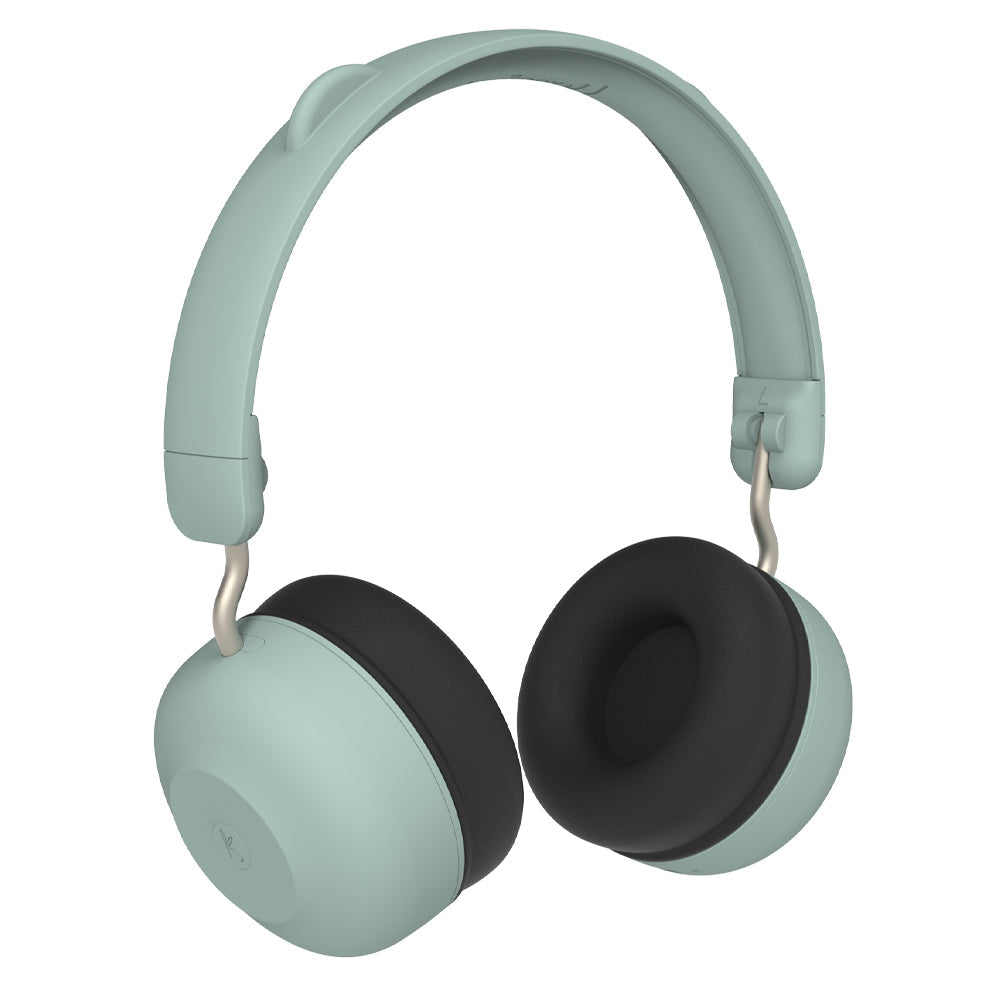 Kids Buzz Junior Bluetooth Headphones - Dusty Green