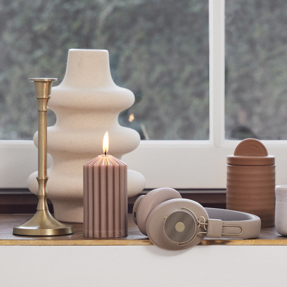 Abeat Qi Bluetooth Headphones W/ Anc - Ivory Sand