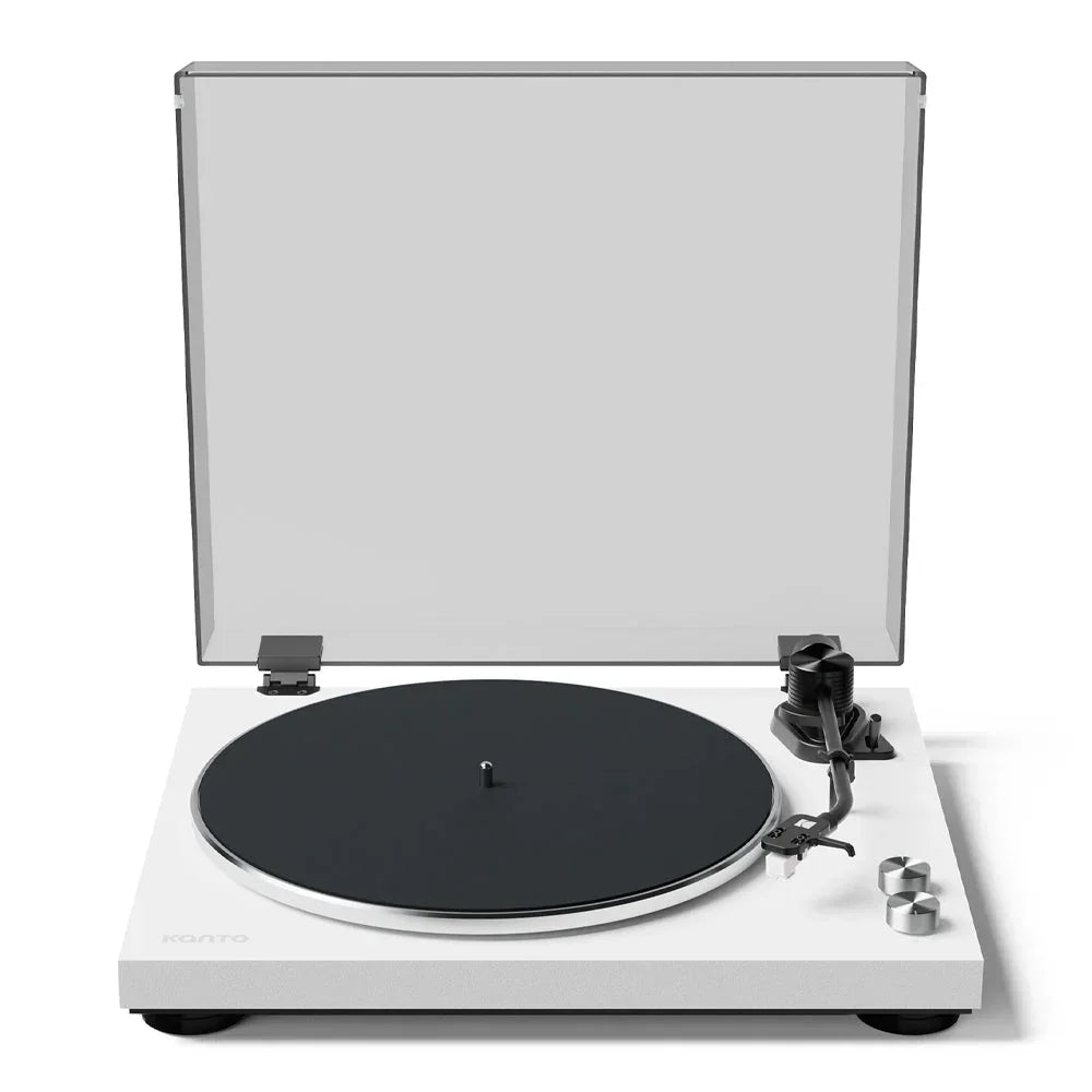 OBI3 Turntable with Bluetooth 5.3, Preamp, and Pitch Control - Matte White
