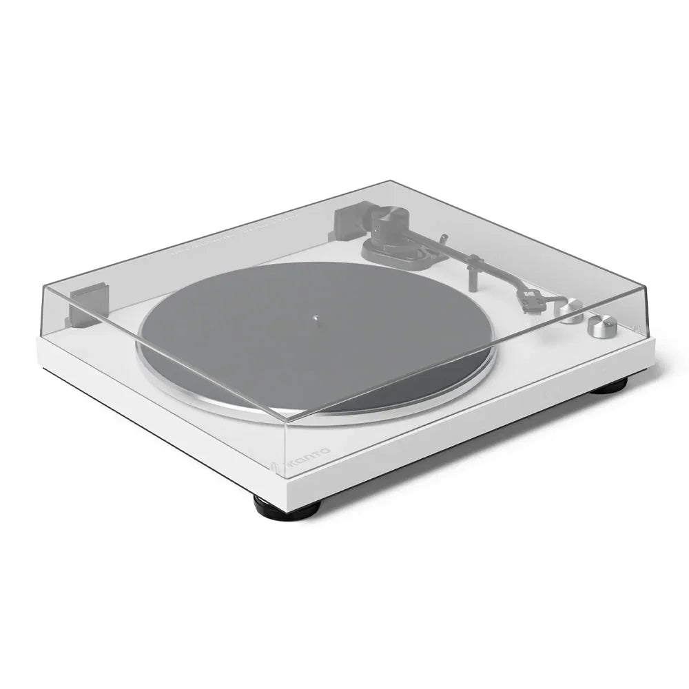 OBI3 Turntable with Bluetooth 5.3, Preamp, and Pitch Control - Matte White