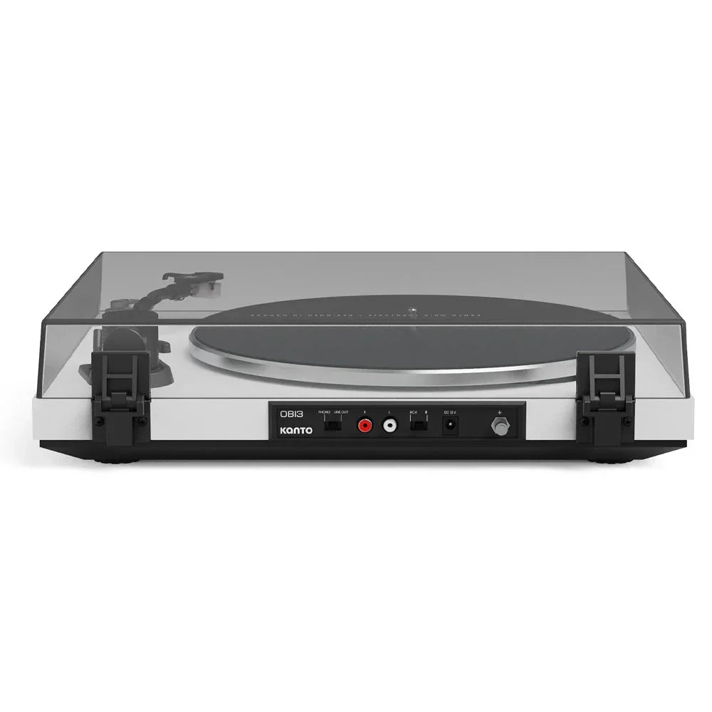 OBI3 Turntable with Bluetooth 5.3, Preamp, and Pitch Control - Matte White