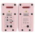 Kanto ORA 100W Powered Reference Desktop Computer Speakers with Bluetooth 5.0 Pink