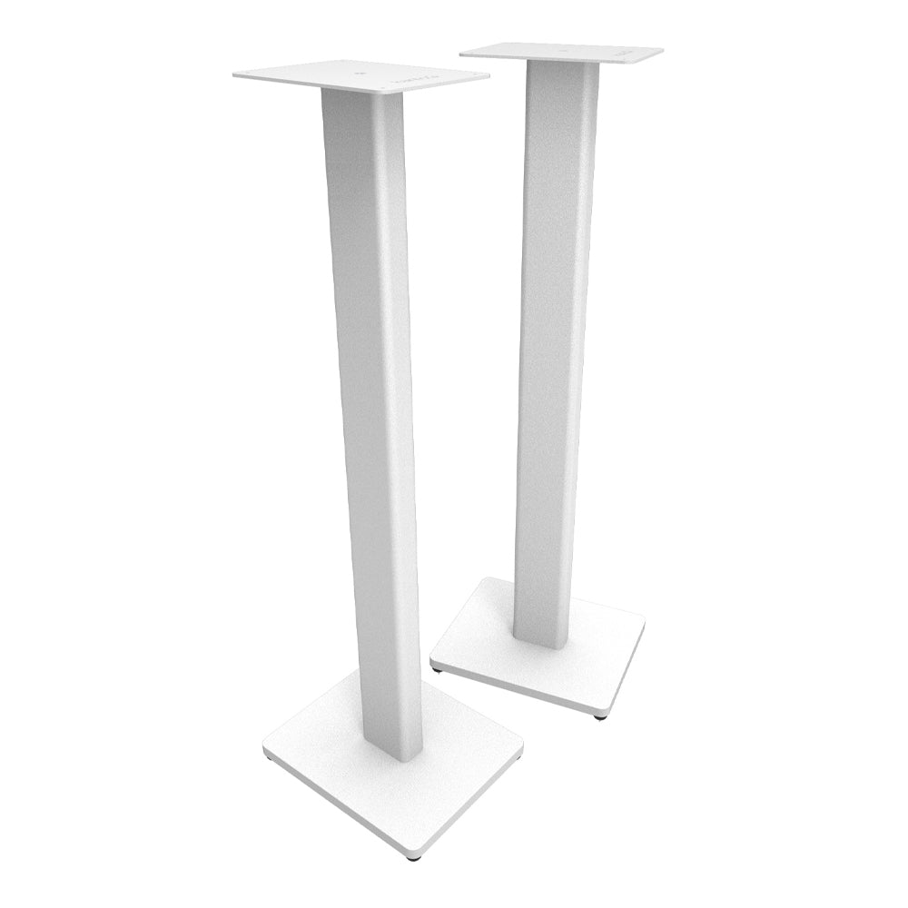 ST34W 34" Universal Bookshelf Speaker Floor Stand - White, Pair
