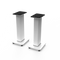 SX22W 22" Tall Fillable Speaker Stands with Isolation Feet - Pair, White