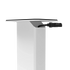 SX22W 22" Tall Fillable Speaker Stands with Isolation Feet - Pair, White