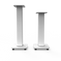 SX22W 22" Tall Fillable Speaker Stands with Isolation Feet - Pair, White