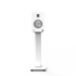 SX22W 22" Tall Fillable Speaker Stands with Isolation Feet - Pair, White