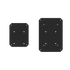 Kanto SX26 26" Tall Fillable Speaker Stands with Isolation Feet - Pair, Black