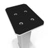 SX30W 30" Tall Fillable Speaker Stands with Isolation Feet - Pair, White