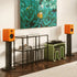 SX30W 30" Tall Fillable Speaker Stands with Isolation Feet - Pair, White