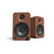 YU4 140W Powered Bookshelf Speakers with Bluetooth and Phono Preamp - Pair, Walnut