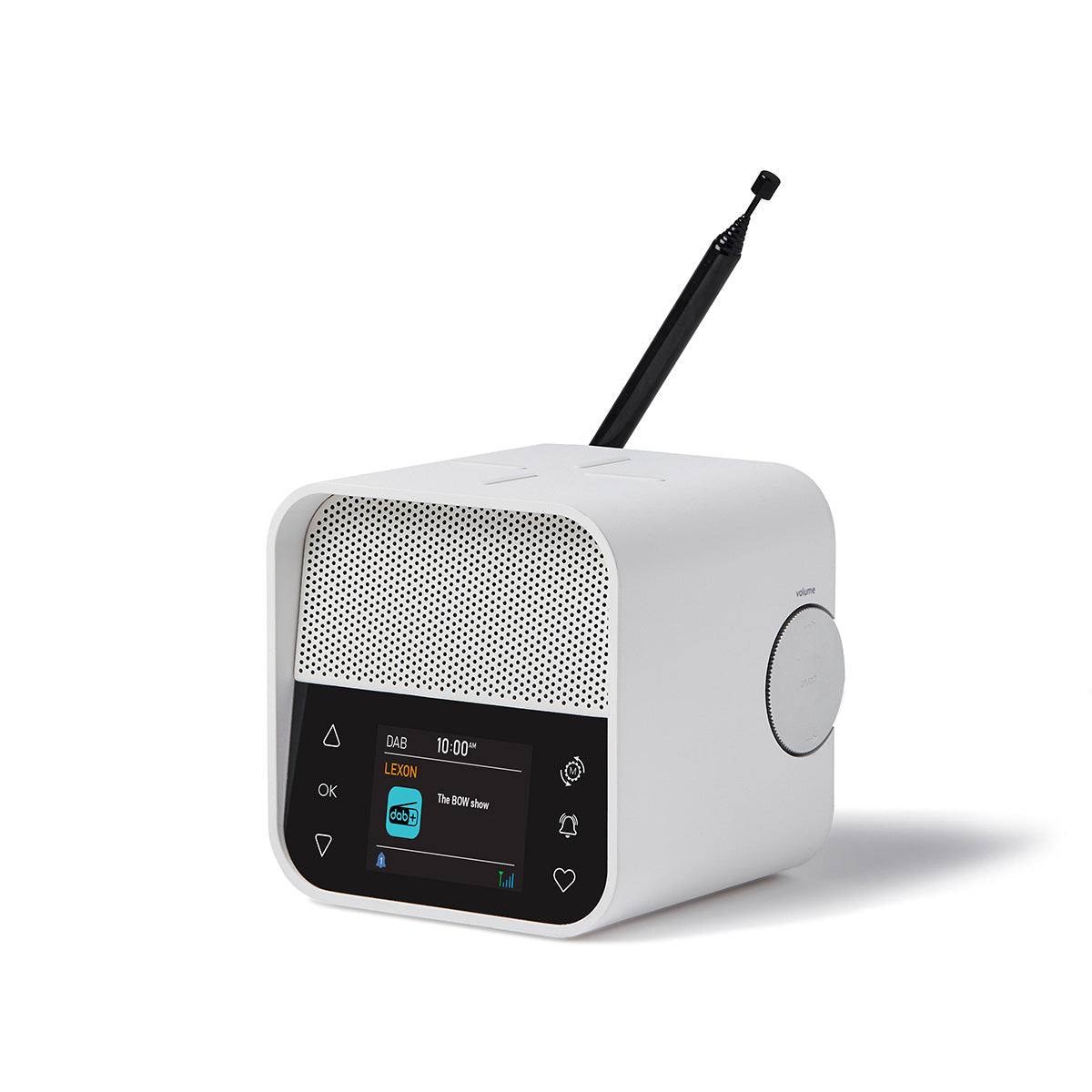 Oslo Dab & Fm Alarm Clock Radio / Bluetooth Speaker / Wireless Charger - White