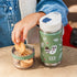 Monbento Twisty Kids Water Bottle with Snack Container- Racoon