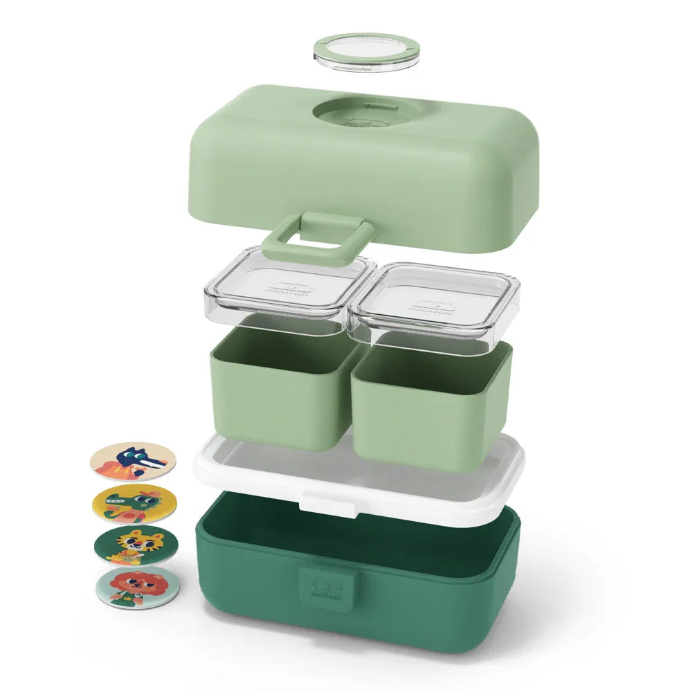 Mb Tresor Kids Bento Box - Green Forest