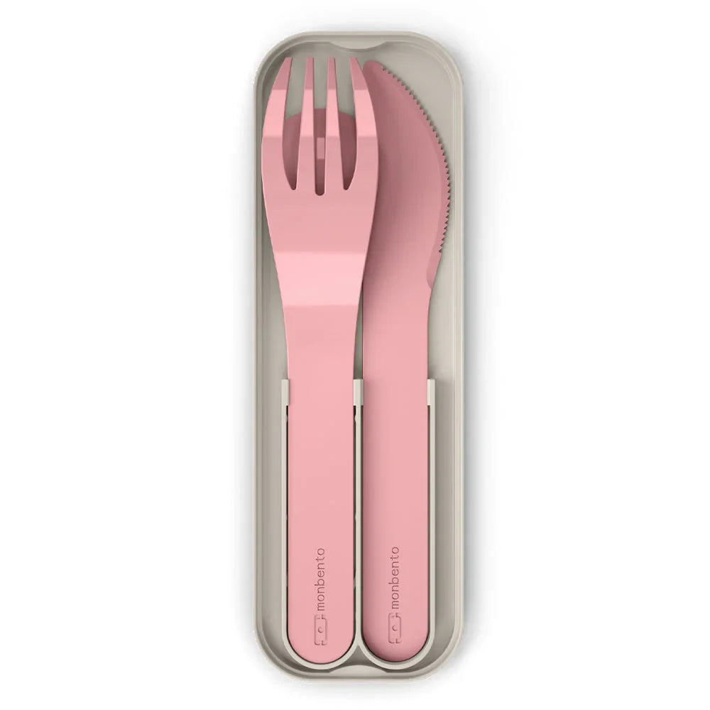 Mb Pocket Plastic Cutlery Set - Colour Pink Blush