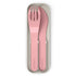 Mb Pocket Plastic Cutlery Set - Colour Pink Blush