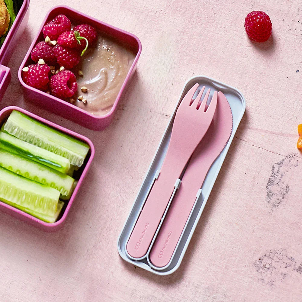 Mb Pocket Plastic Cutlery Set - Colour Pink Blush