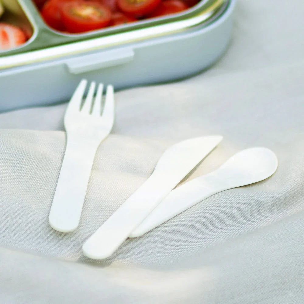 Mb Pocket Plastic Cutlery Set - Colour Natural