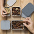 MB Extra Bento Box Containers - Grey Blue Mix