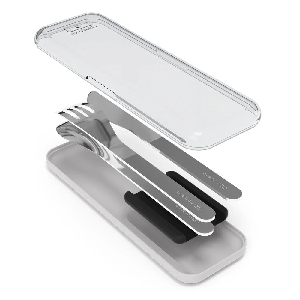 Mb Slim Box Stainless Steel Cutlery Set - Trio Knife - Black
