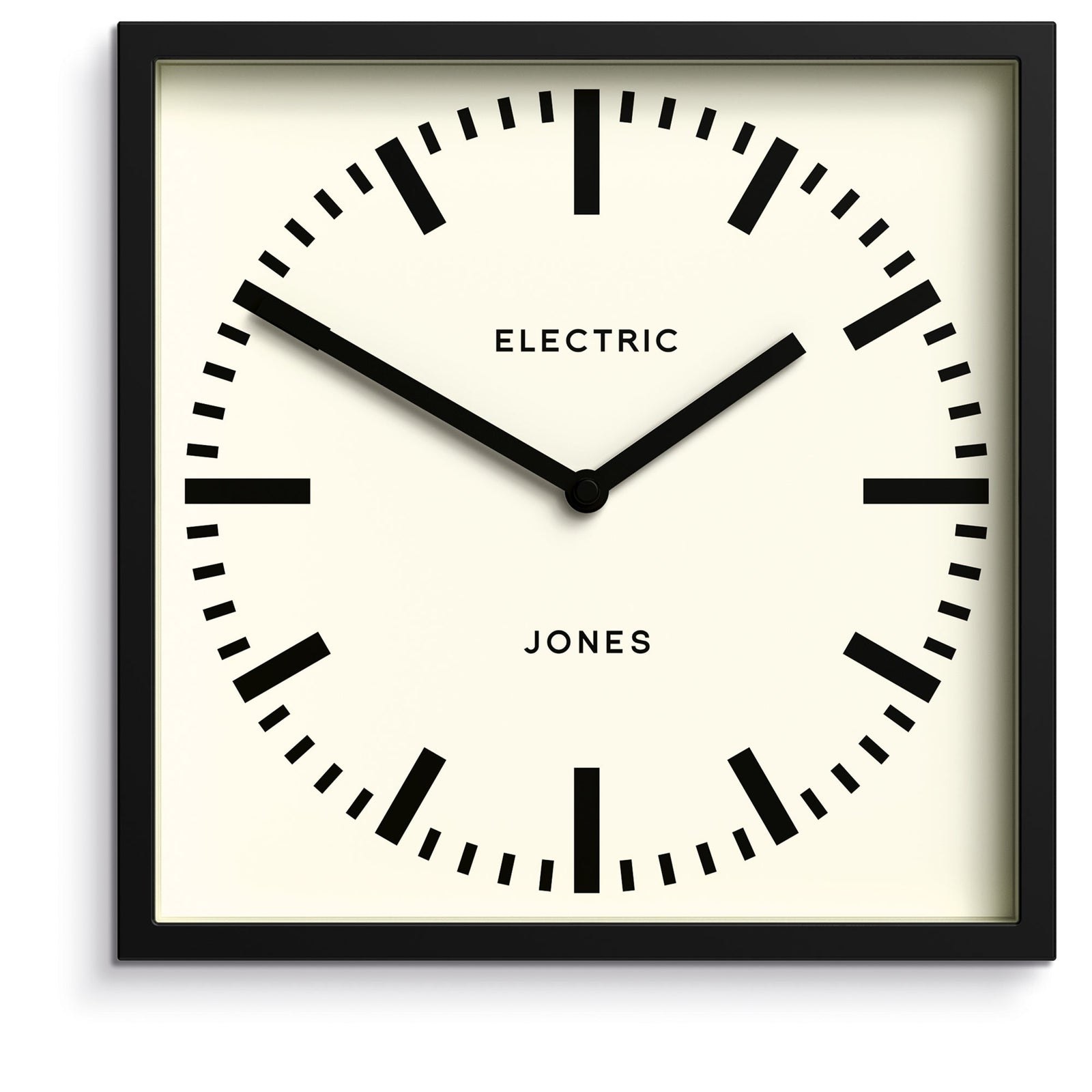Jones Box Wall Clock Black