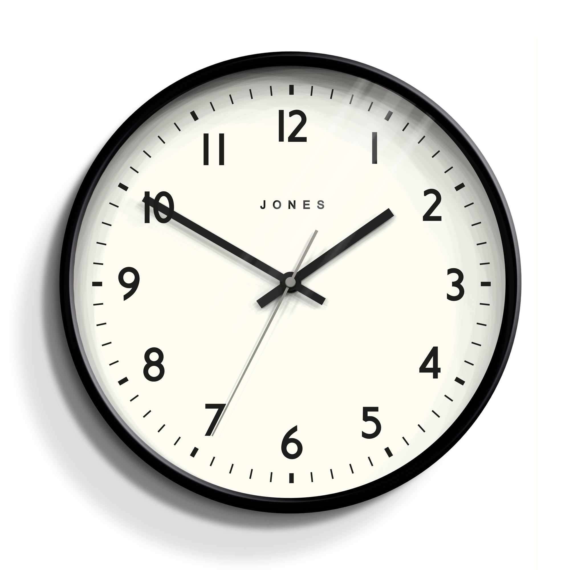 Jones Jam Clock Matte Black