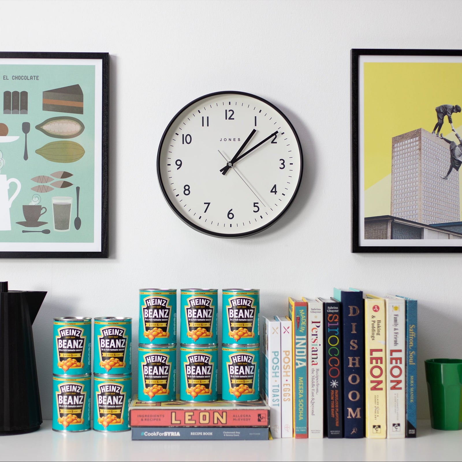 Jones Jam Clock Matte Black