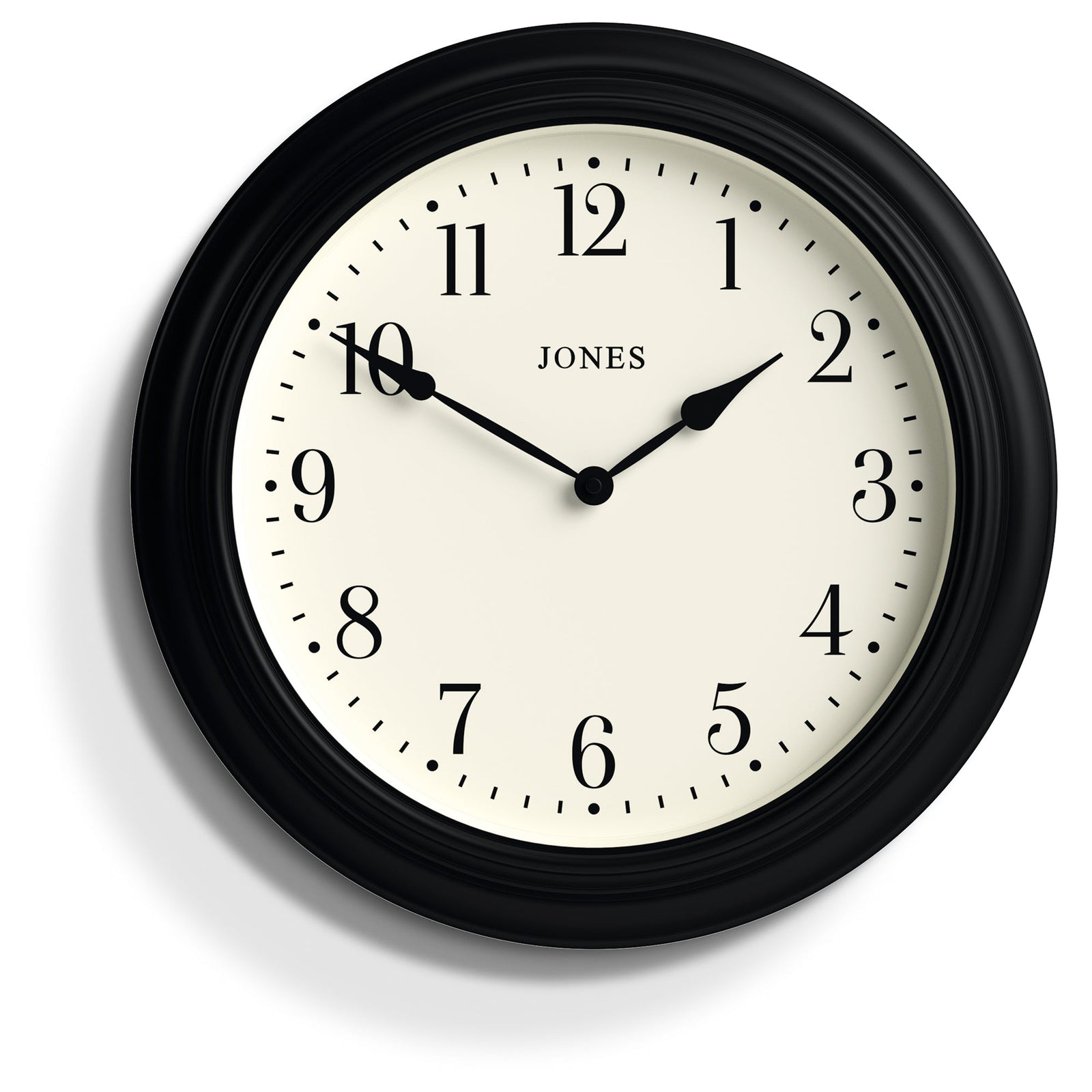 Jones Supper Club Clock Black